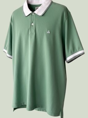 Brooks Brothers Light Green Golden Fleece Big & Tall Pique Polo Shirt 2XLT